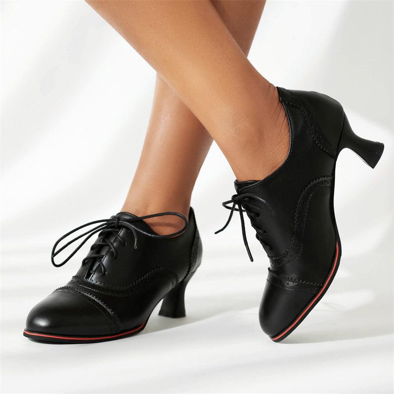 Sapato Feminino Retro Oxford A-Buybea