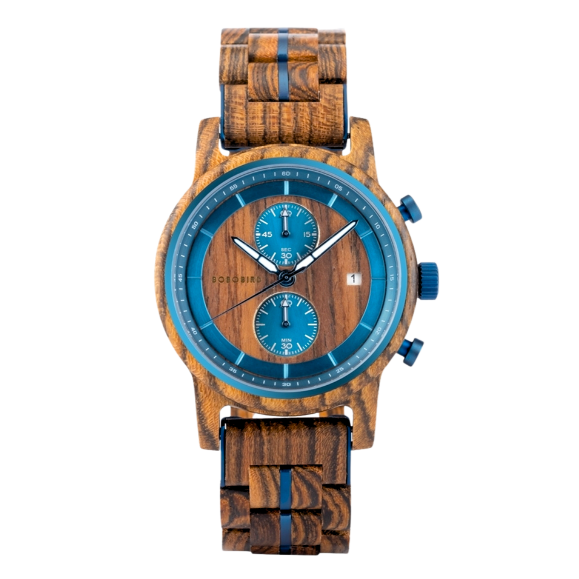 Relógio Masculino de Madeira Ocean Wood