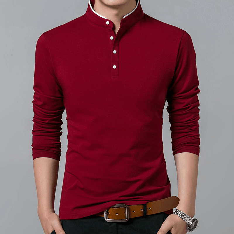 Camisa Masculina Manga Comprida Favocente - Loja Bruna Modas
