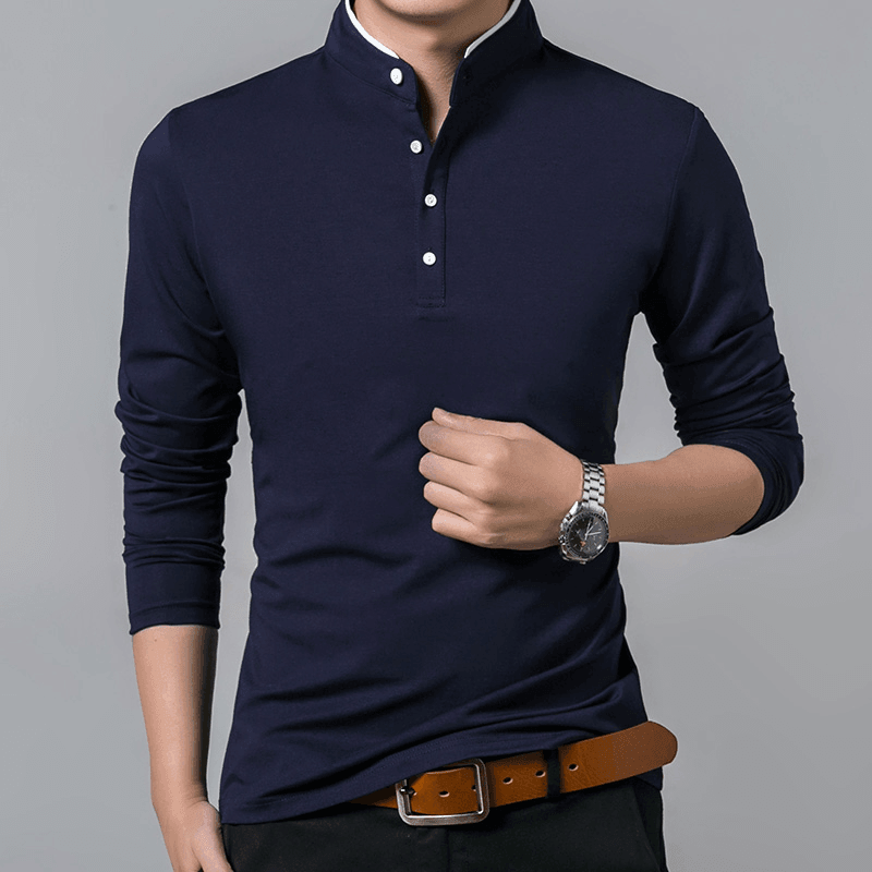 Camisa Masculina Manga Comprida Favocente - Loja Bruna Modas