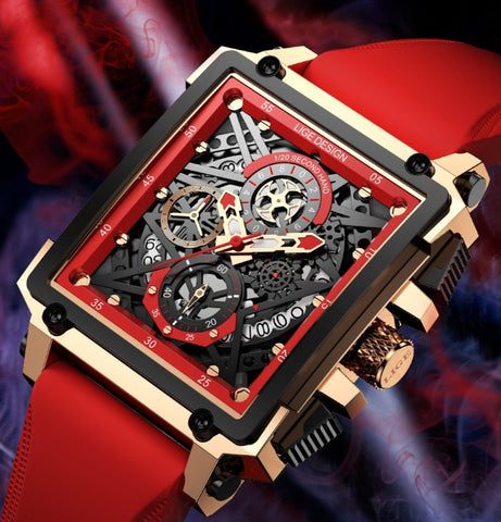Relógio Masculino Quartzo de LuxuryRed Ferrari by Loja Bruna Modas