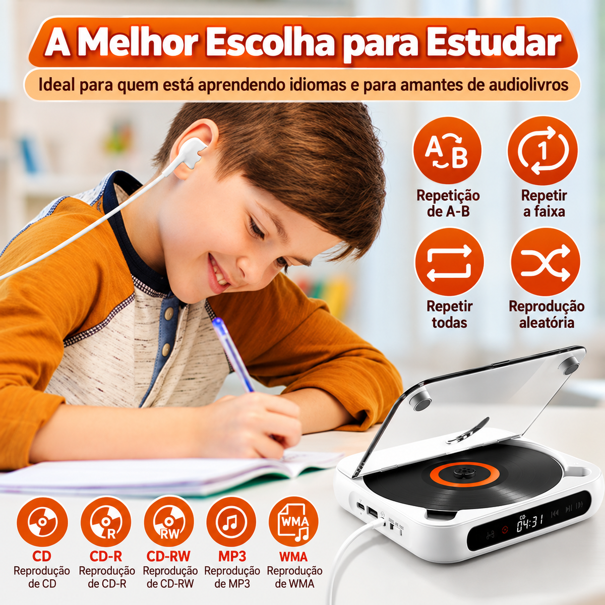 CD Player Portátil Melodisc