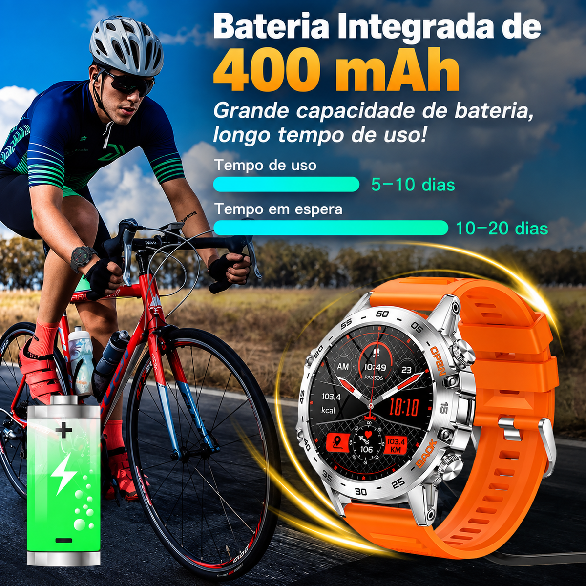 Smartwatch Masculino Chrono Link