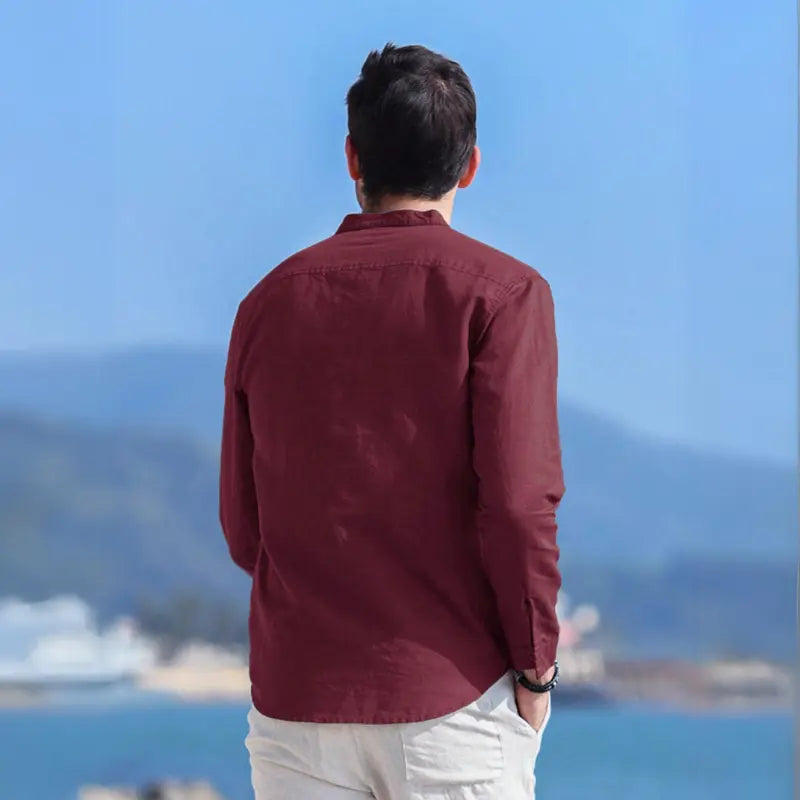 Camisa Masculina de Linho Bruna Modas
