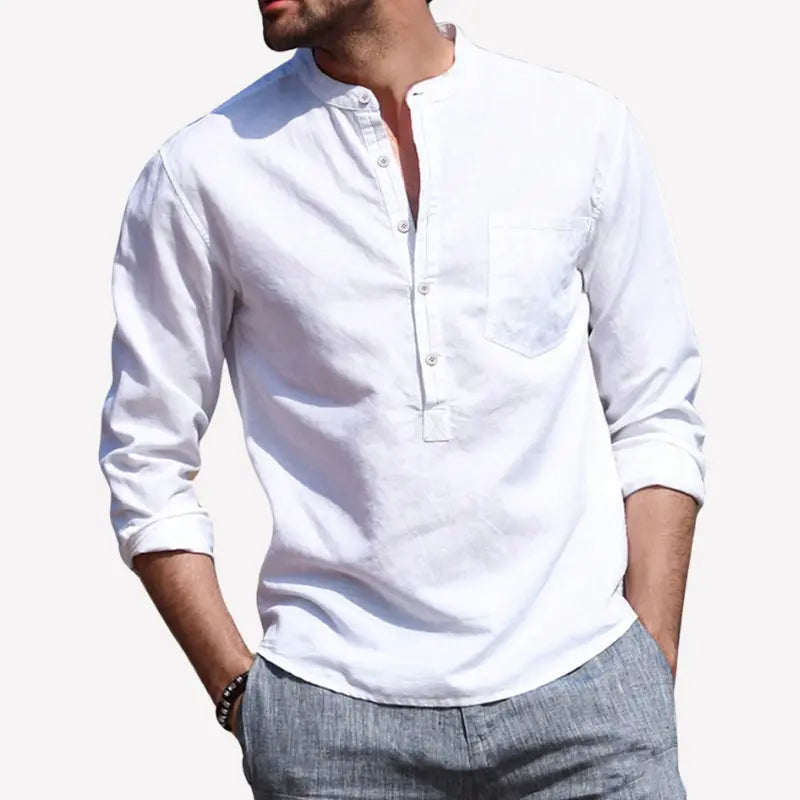 PROMOÇÃO Camisa Masculina de Linho Bruna Modas