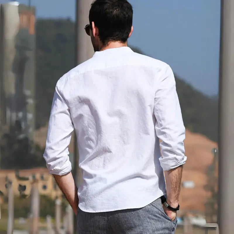 Camisa Masculina de Linho Bruna Modas