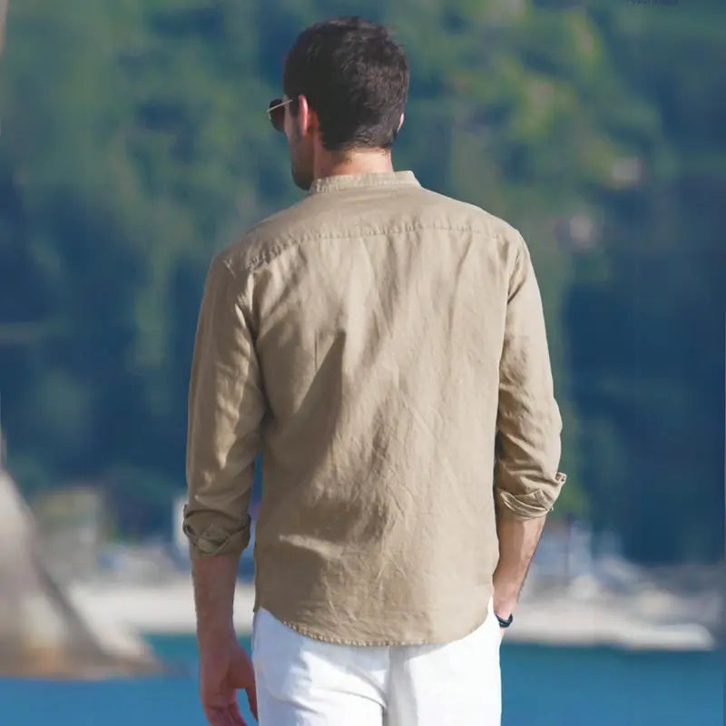 Camisa Masculina de Linho Bruna Modas