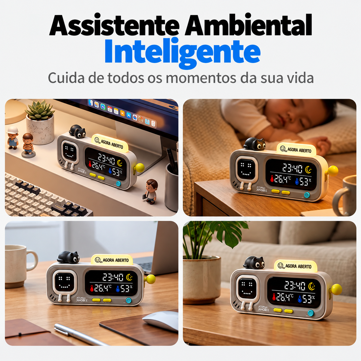 Relógio Digital de Mesa MimoByte