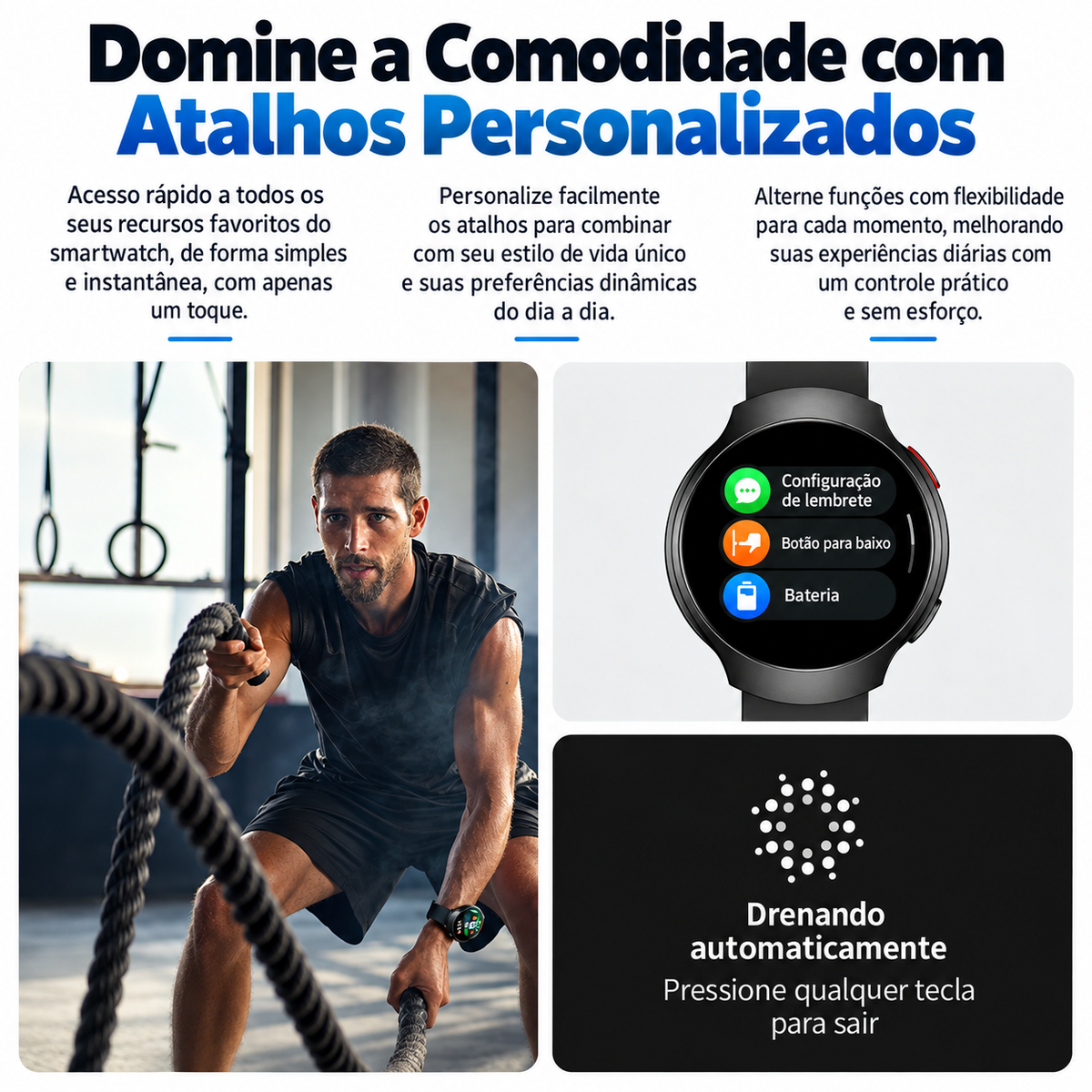 Smartwatch Esportivo GPS AMOLED Nexora