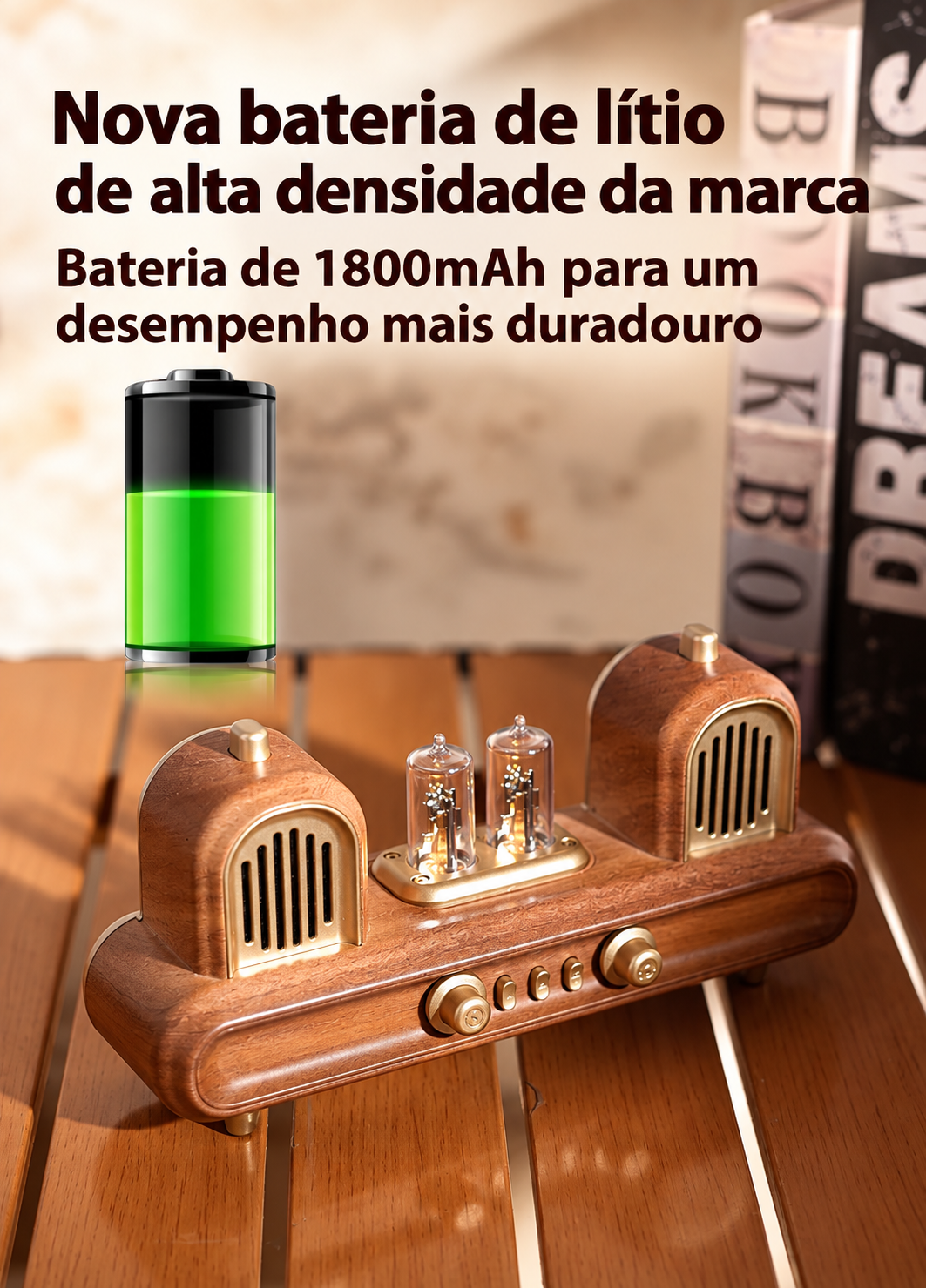 Caixa de Som Portátil Retrô Sonavelle