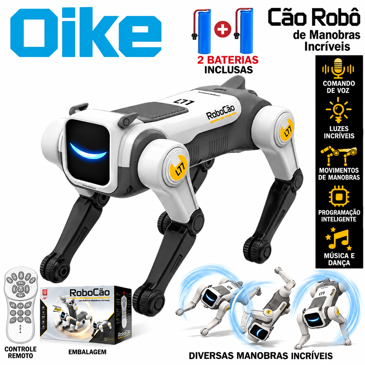 Cão Robô com Controle Remoto Bytehound
