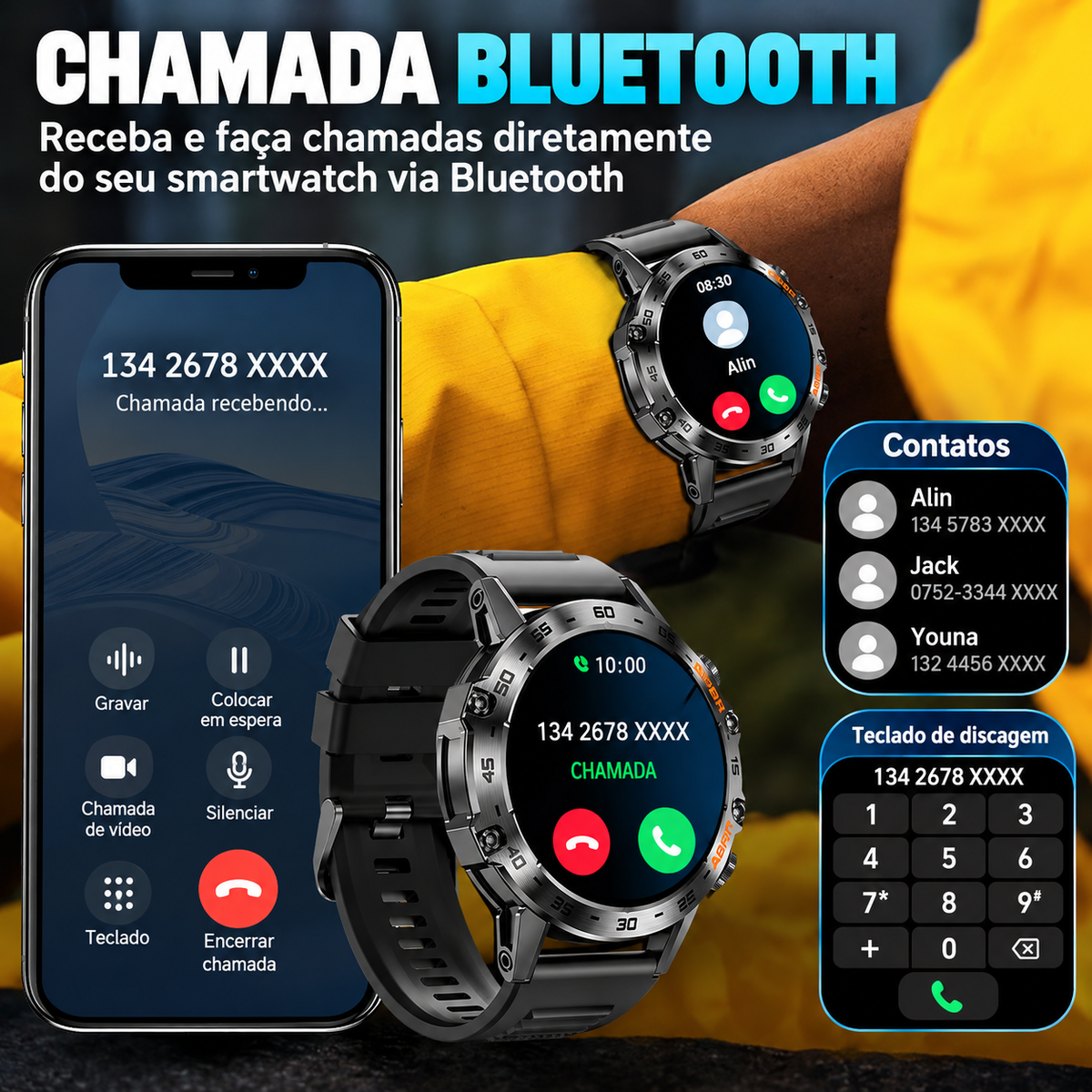 Smartwatch Masculino CallForge