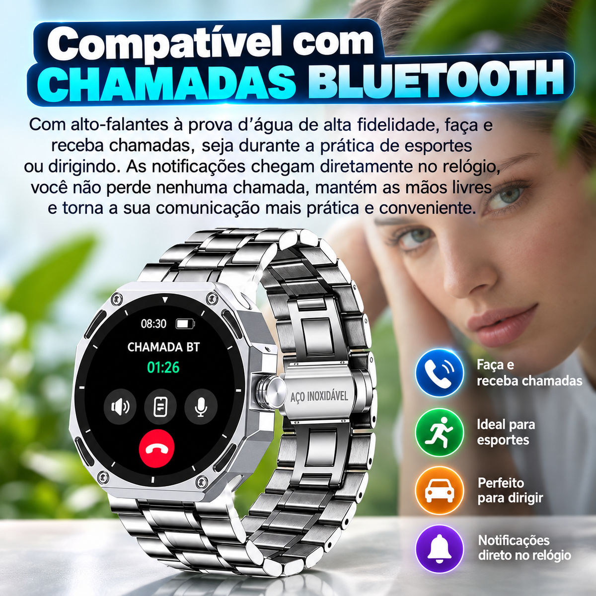 Smartwatch Masculino Executivo Veyroncrest