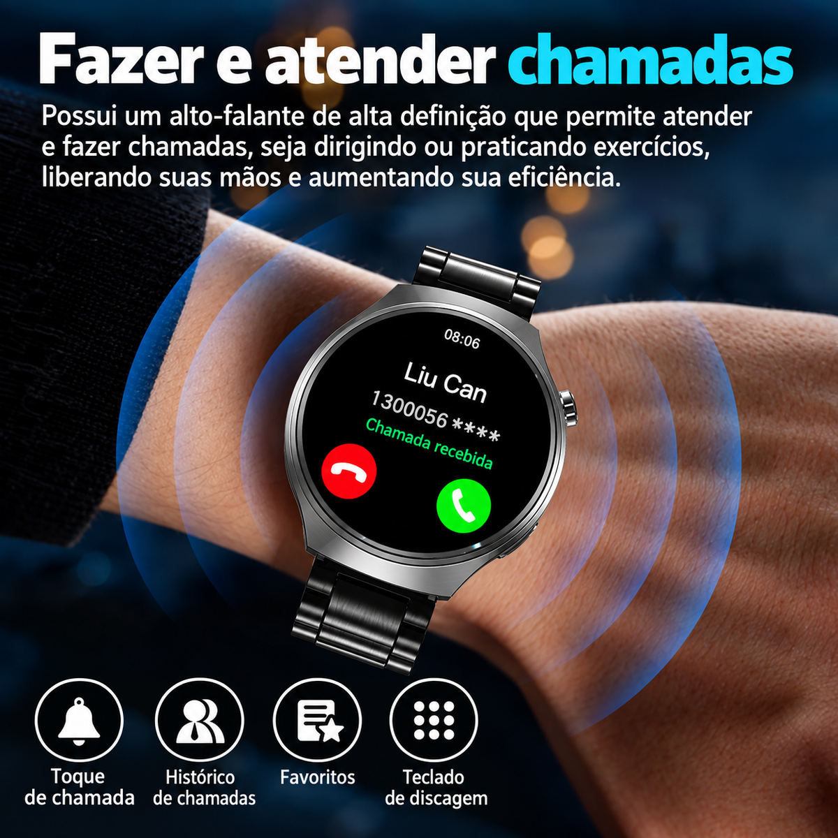 Smartwatch Masculino SteelVoice
