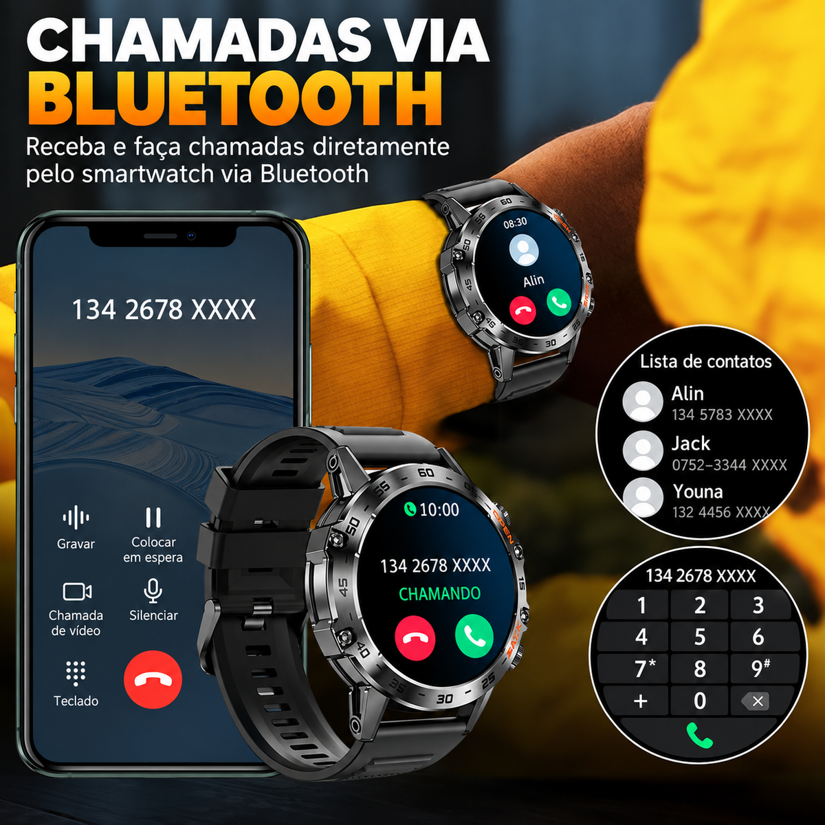 Smartwatch Masculino Chrono Link