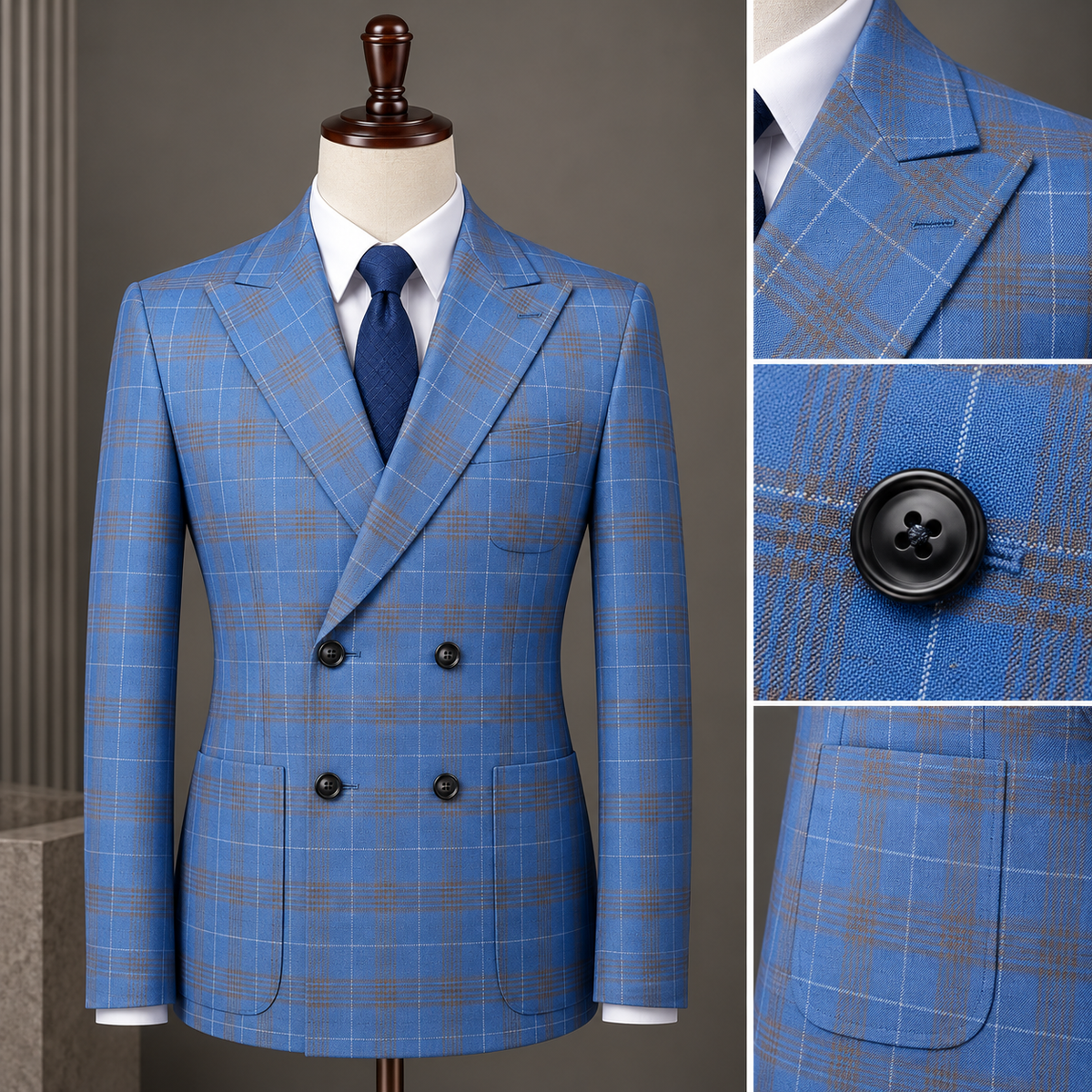 Terno Masculino Slim Cobalto