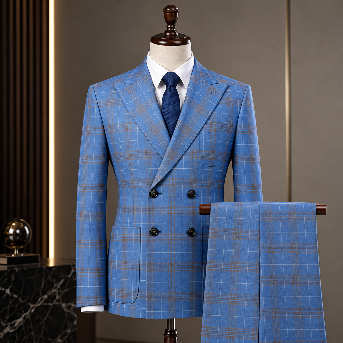 Terno Masculino Slim Cobalto