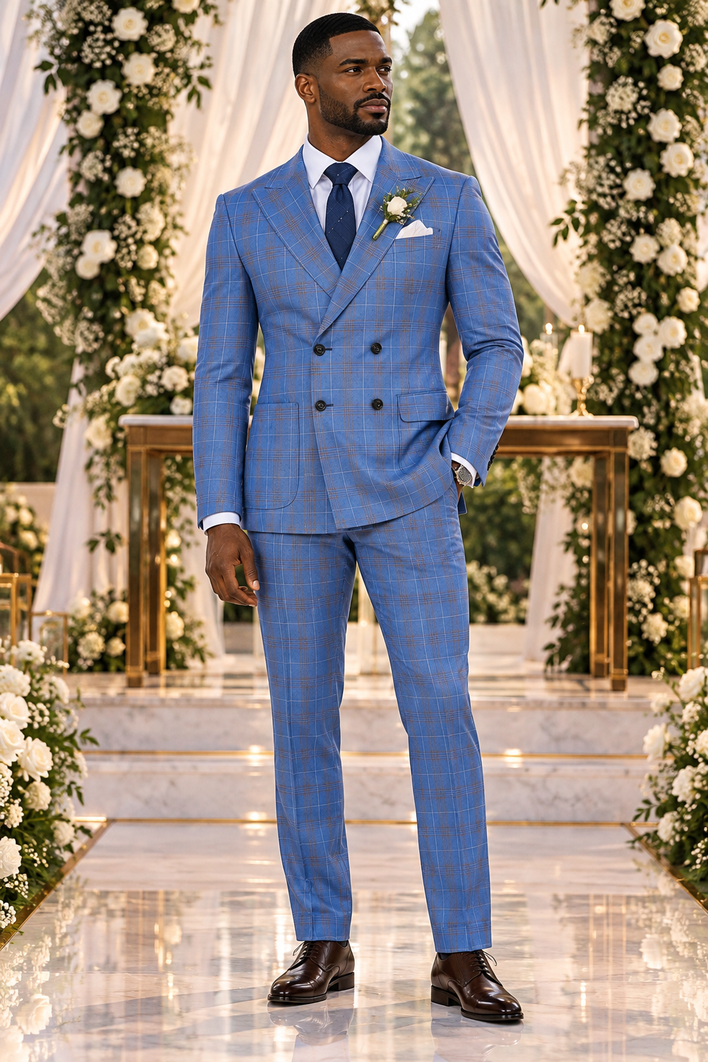 Terno Masculino Slim Cobalto