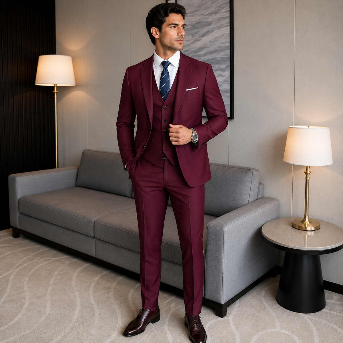 Terno Masculino Viena Elegante para Eventos e Trabalho
