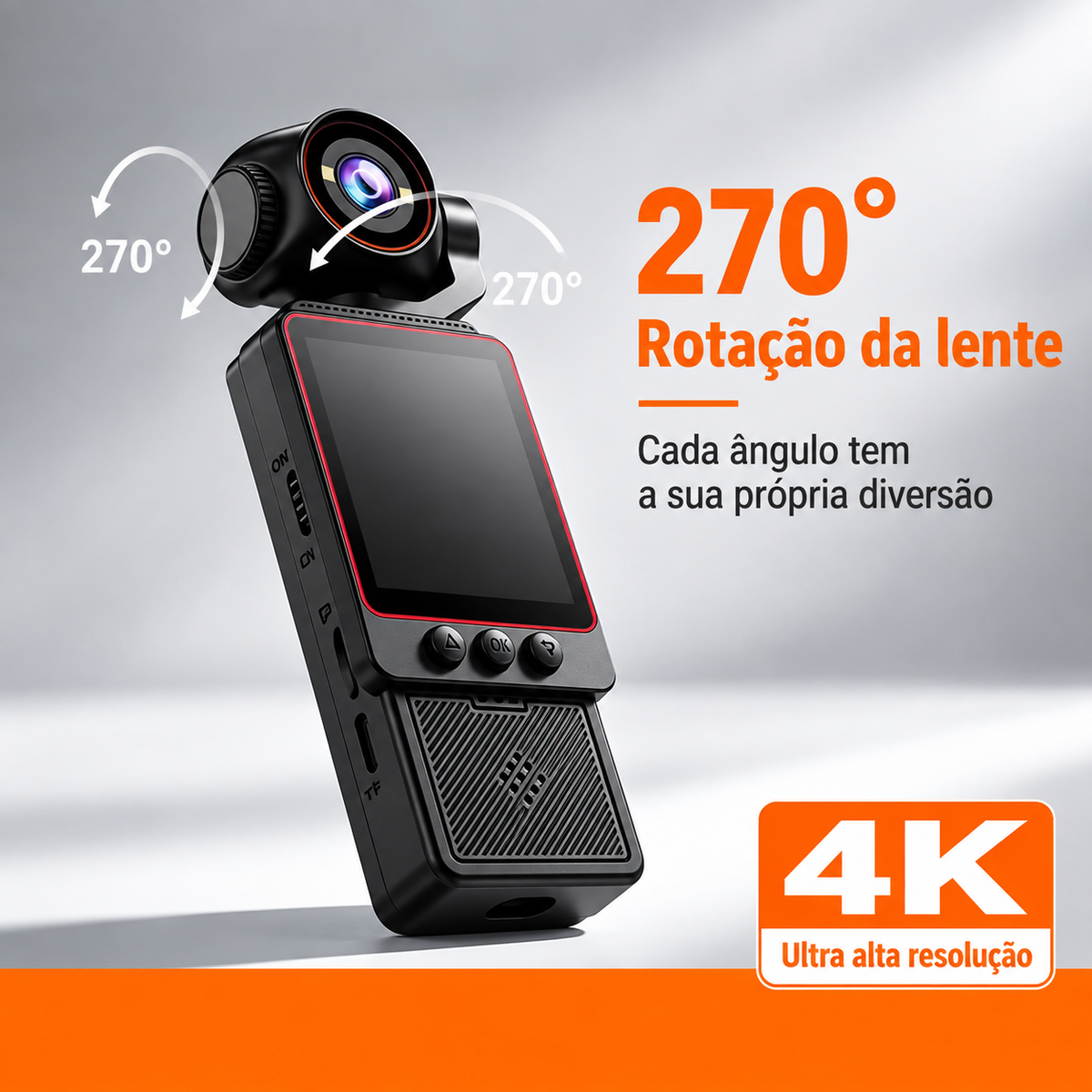 Câmera de Bolso 4K HD com Visão Noturna Vistara