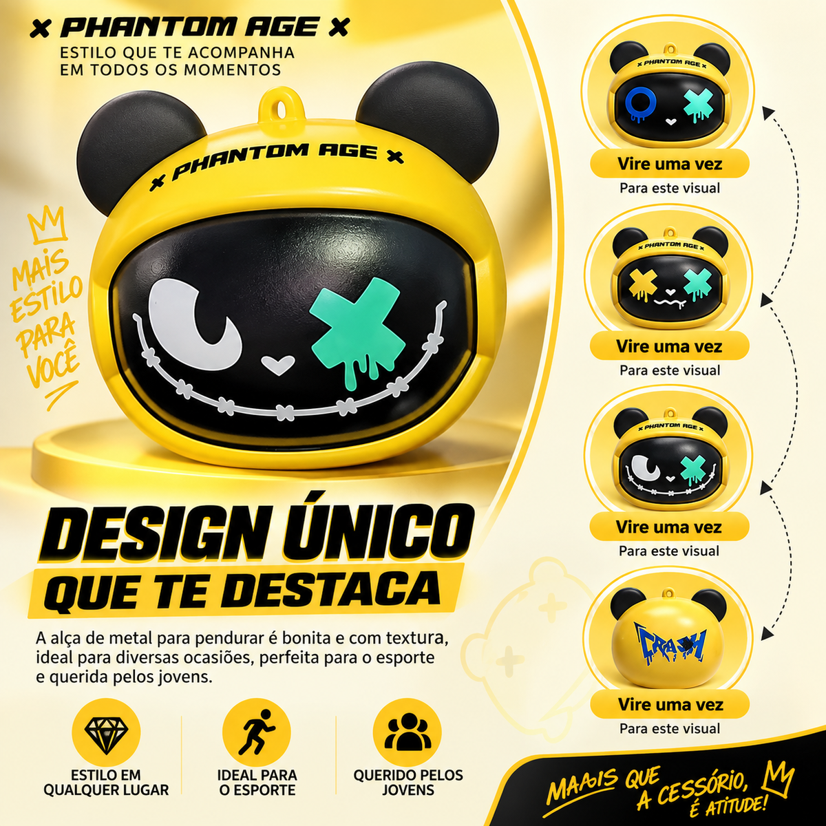 Fone de Ouvido Sem Fio Gamer Shiftora