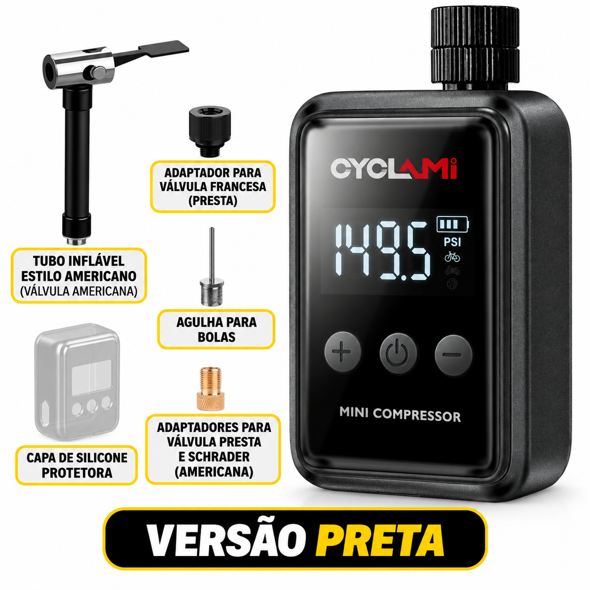 Bomba de Ar para Bicicleta TrailFlux