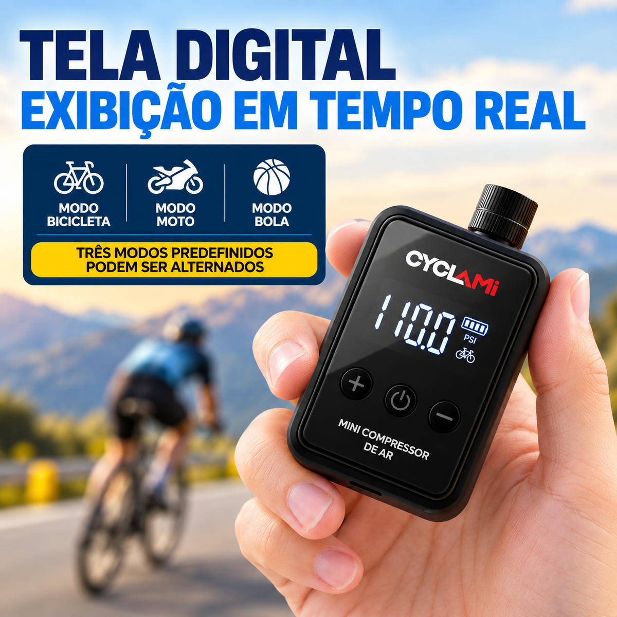 Bomba de Ar para Bicicleta TrailFlux