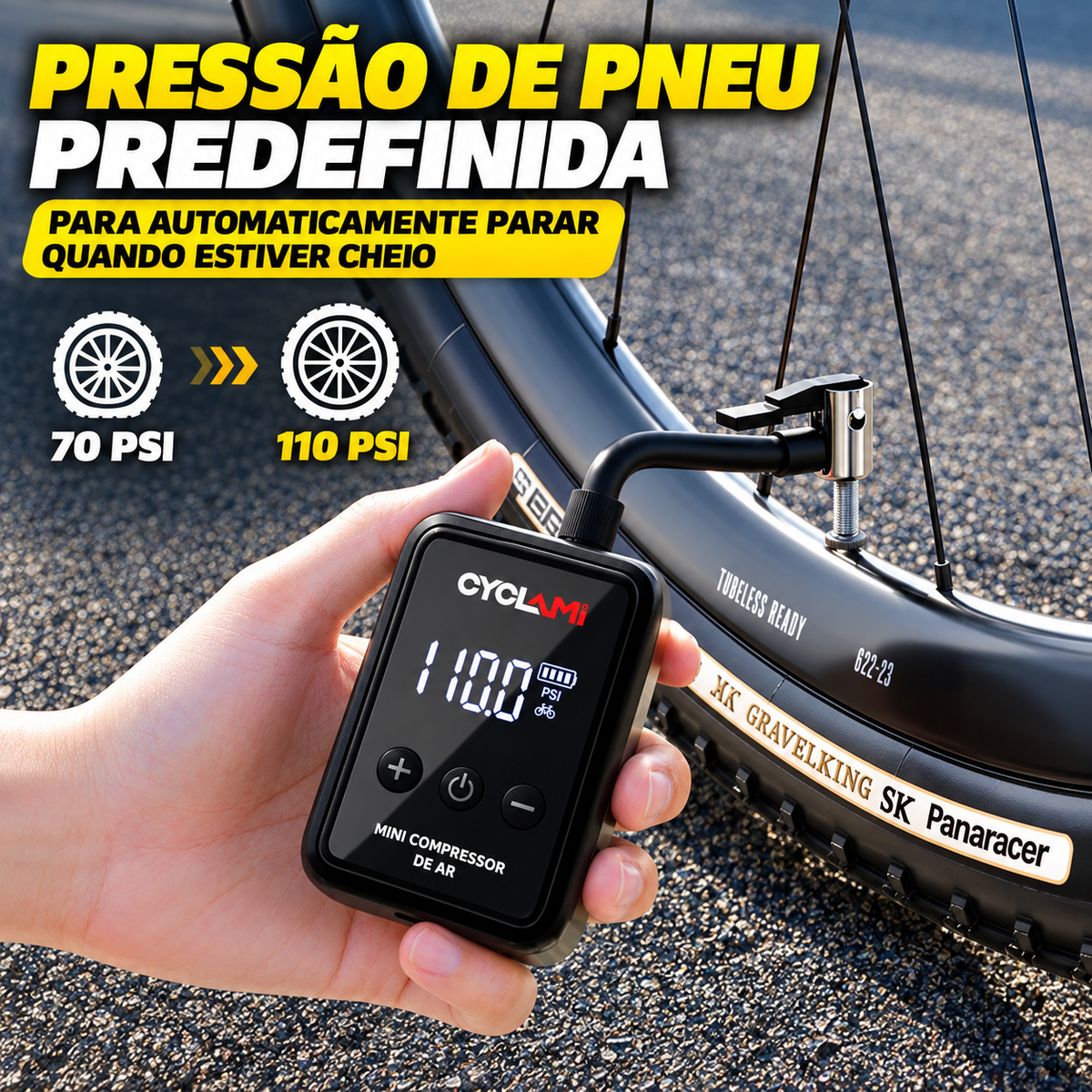 Bomba de Ar para Bicicleta TrailFlux