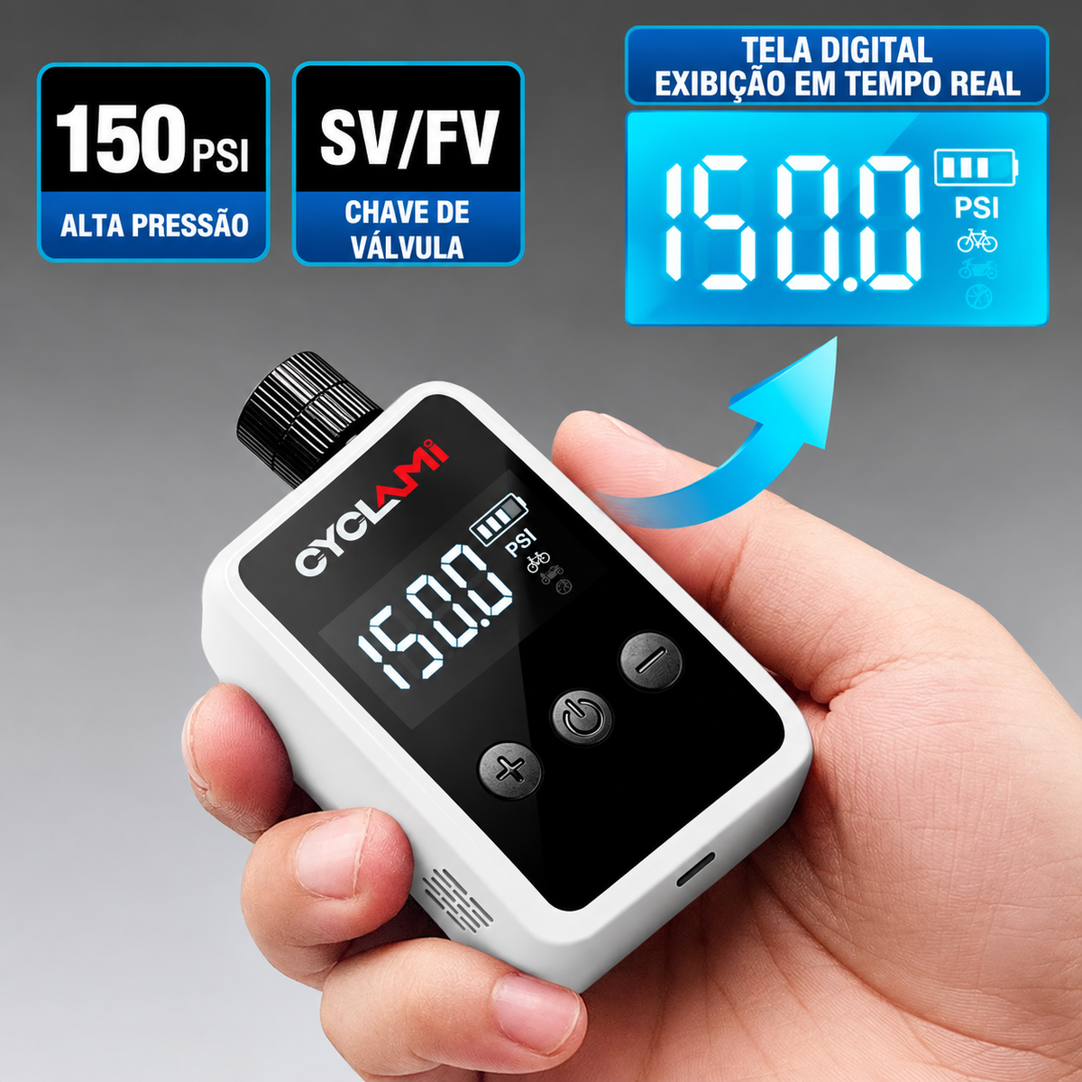 Bomba de Ar para Bicicleta TrailFlux