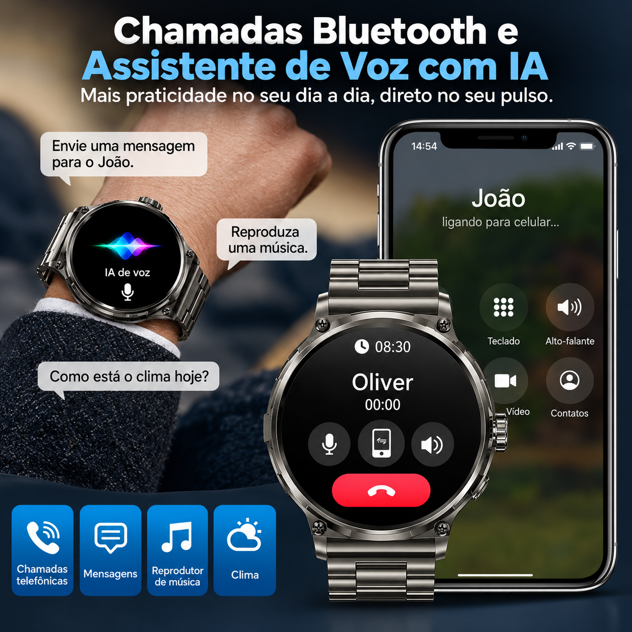 Smartwatch Esportivo GPS Horizon Pro