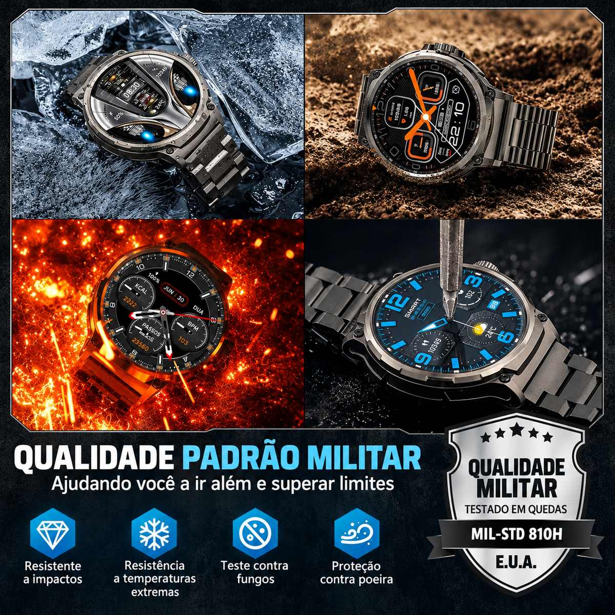 Smartwatch Esportivo GPS Horizon Pro