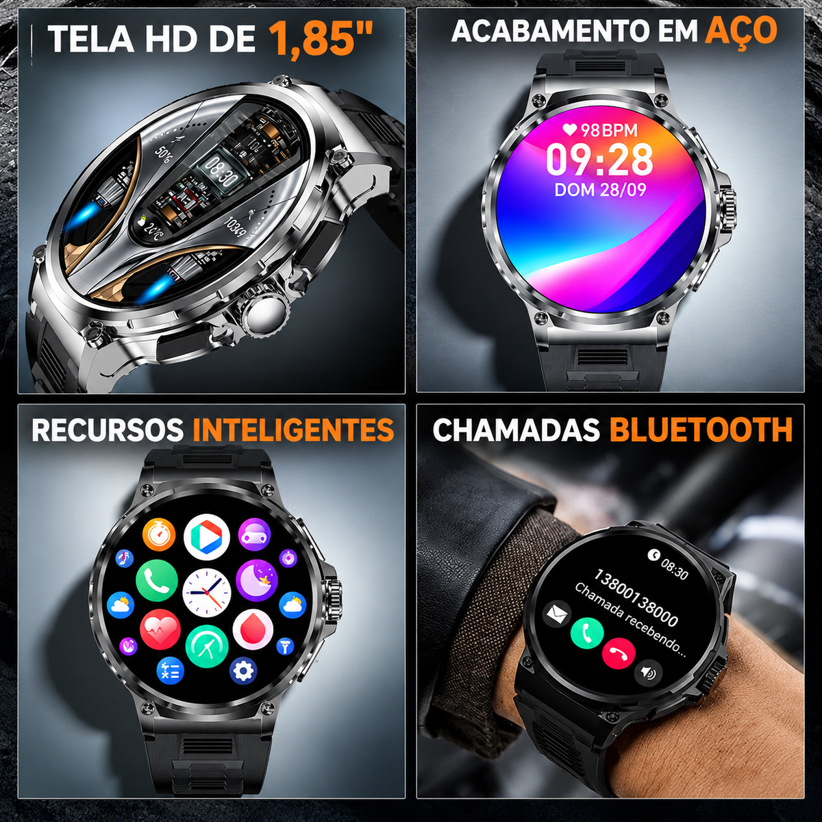 Smartwatch Esportivo GPS Horizon Pro