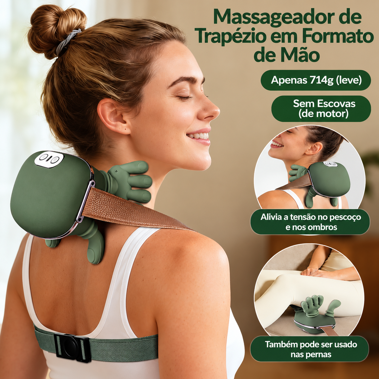 Massageador 4D Biônico Sem Fio ComfortPulse