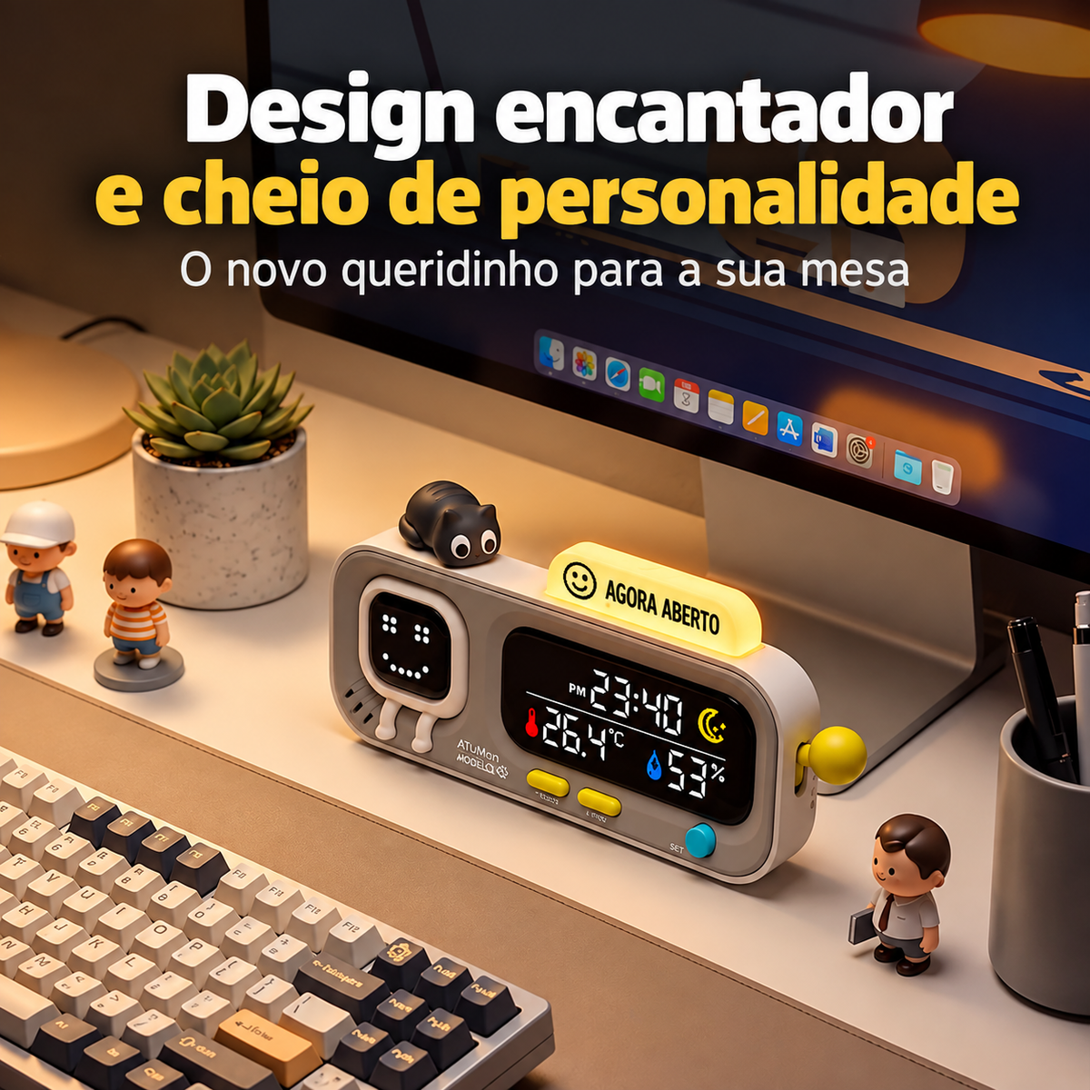 Relógio Digital de Mesa MimoByte