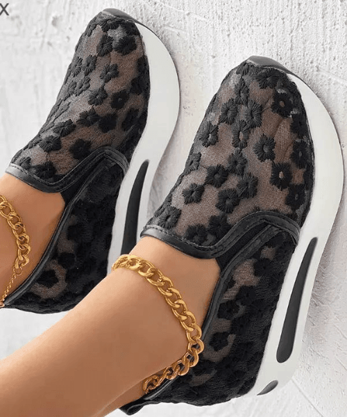 Tênis Feminino Renda Floral Gigifox