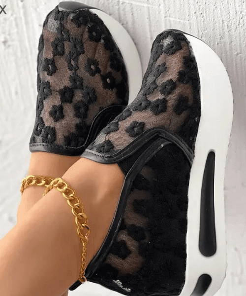 Tênis Feminino Renda Floral Gigifox