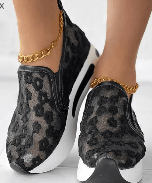 Tênis Feminino Renda Floral Gigifox