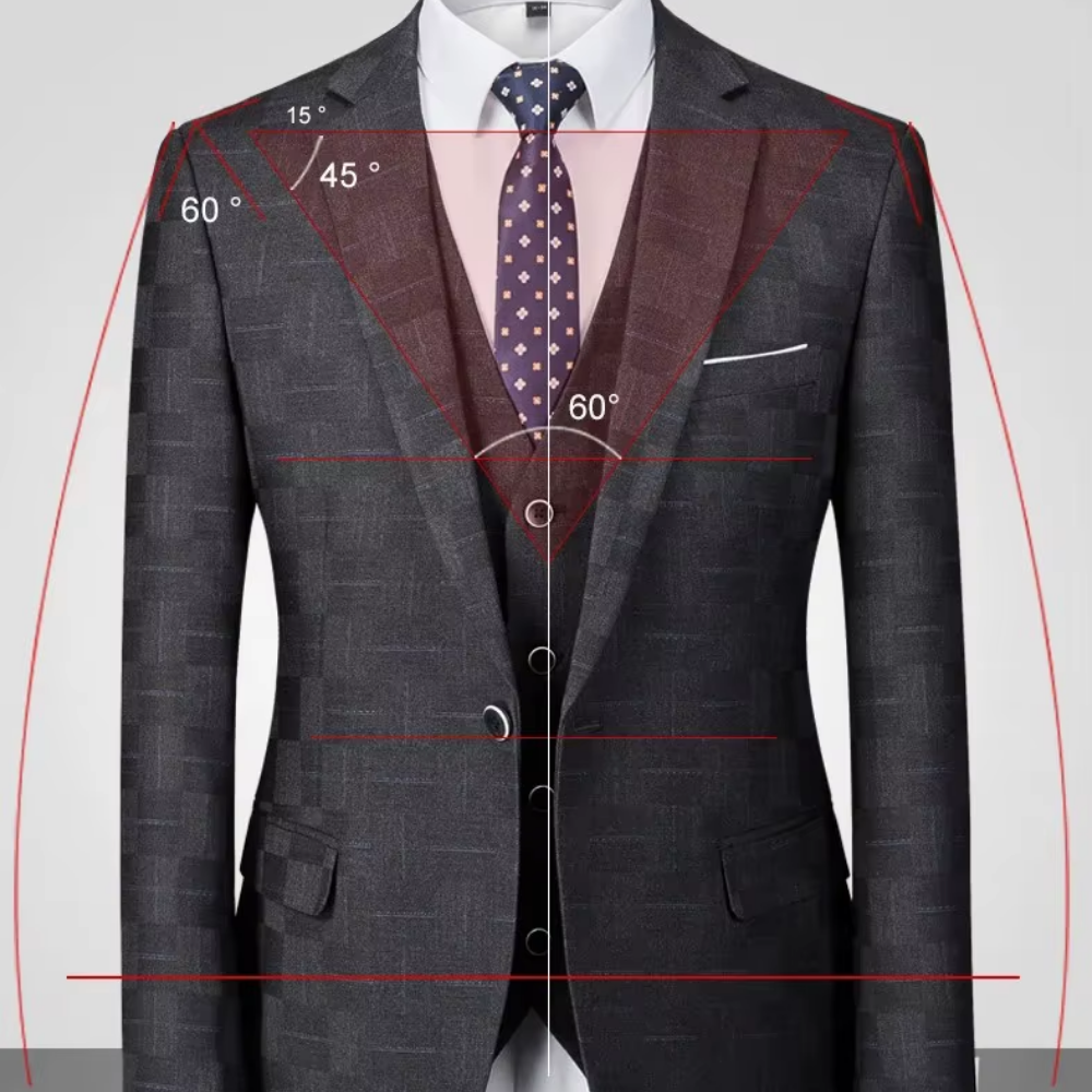 Terno Masculino Xadrex Slim Fit Ainsworth