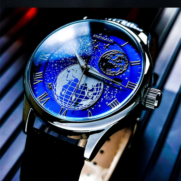 Relógio Masculino Automático de Aço Inoxidável