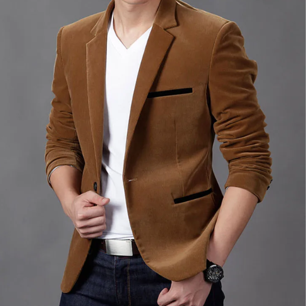 Blazer Masculina de Veludo SlimFit