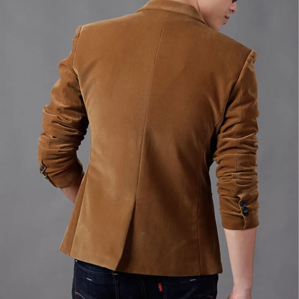 Blazer Masculina de Veludo SlimFit