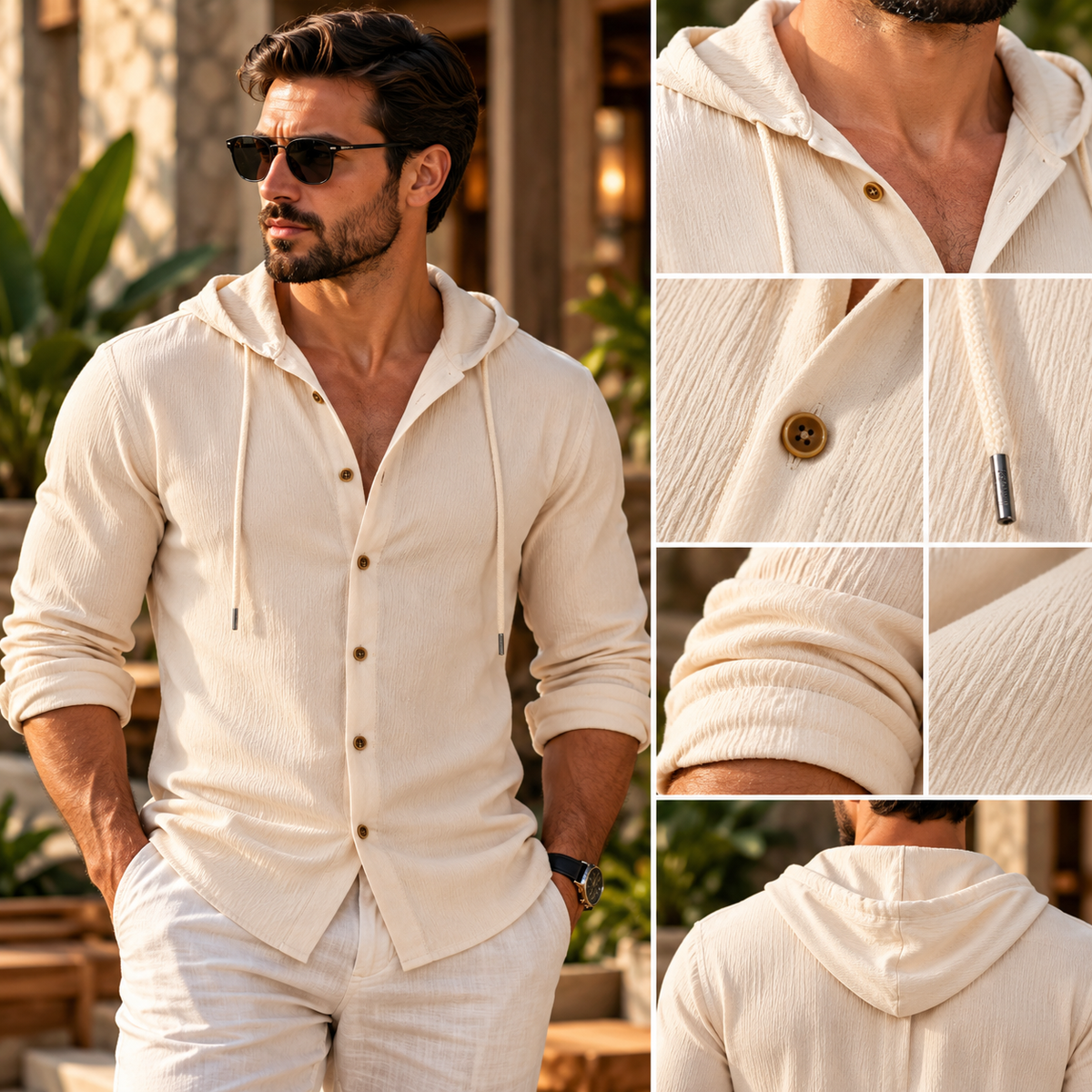 Camisa Masculina com Capuz Dunavento