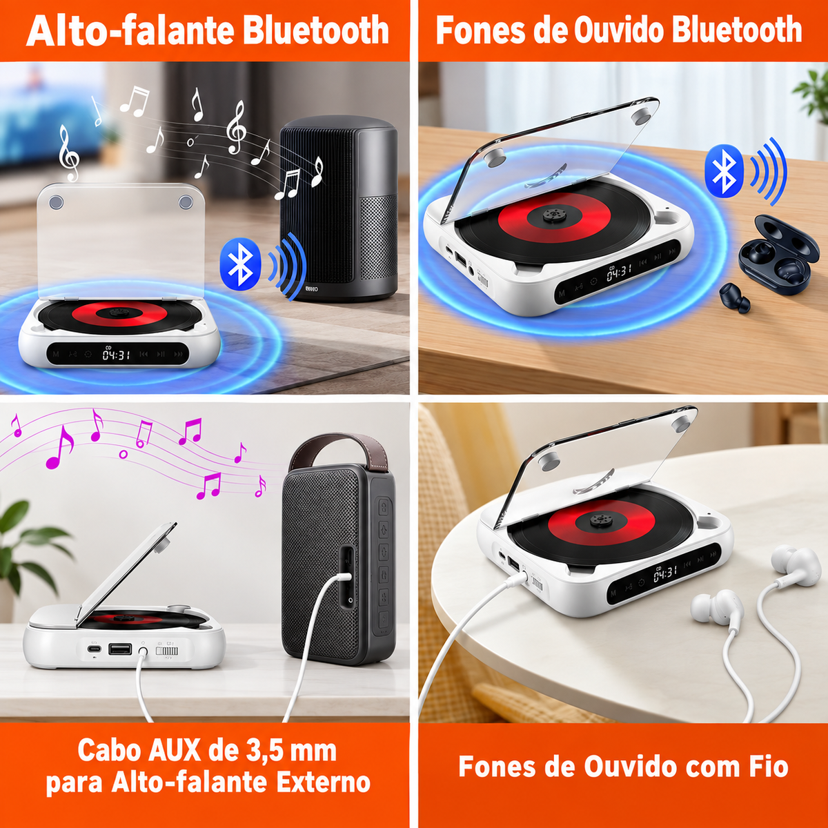 CD Player Portátil Melodisc