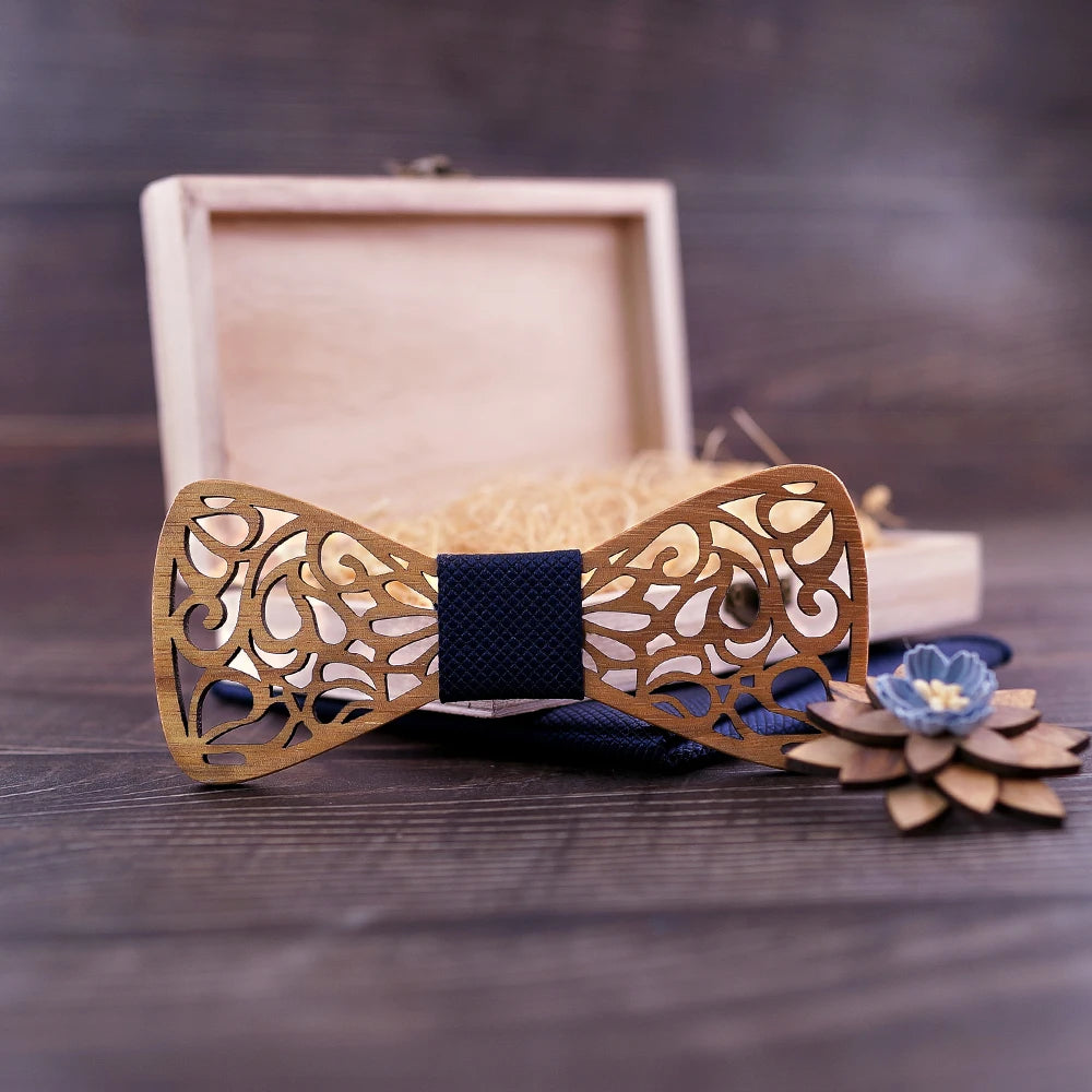 Gravata Borboleta Masculina de Madeira