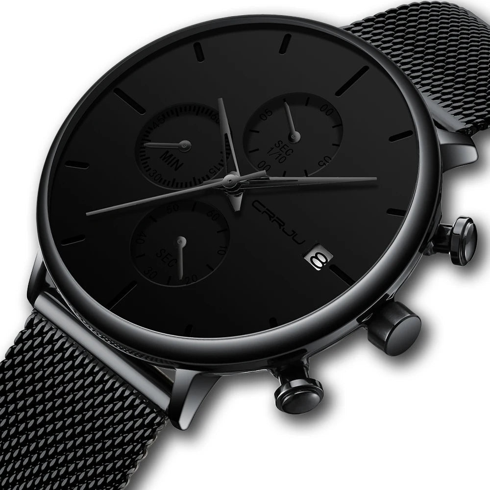 Relógio de Pulso Masculino Fashion com Pulseira Fina
