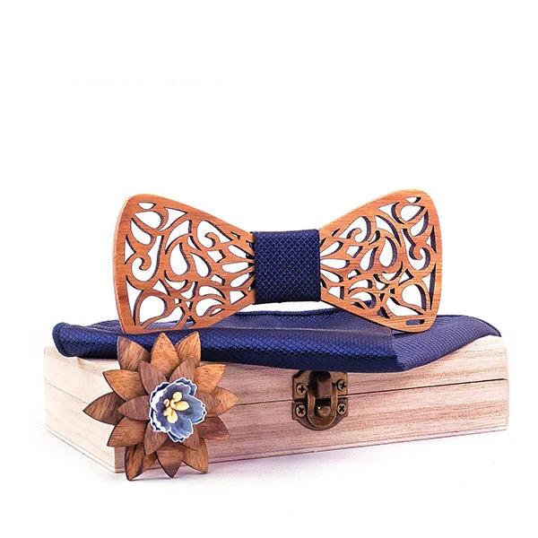 Gravata Borboleta Masculina de Madeira