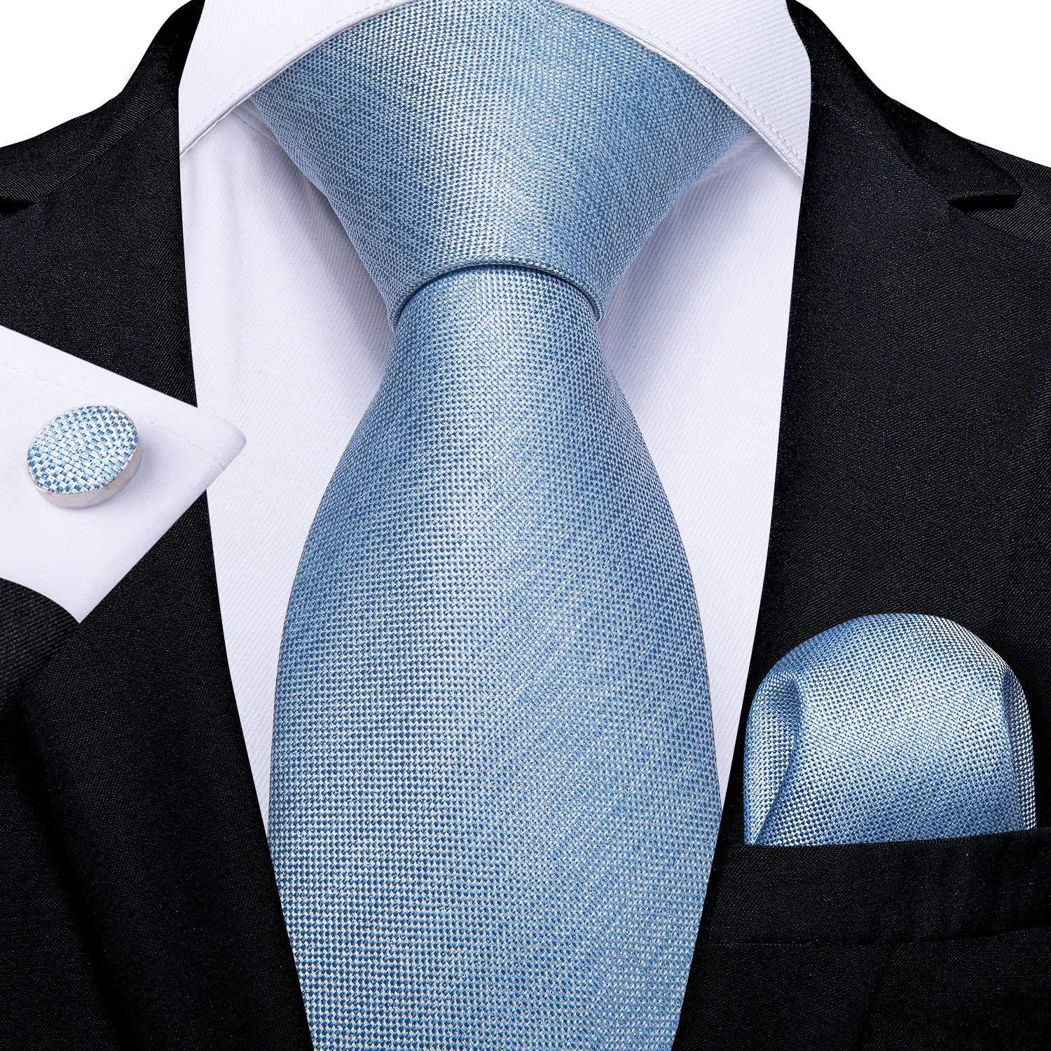 Kit Gravata Masculina Social de Luxo Alta Qualidade com Acessórios
