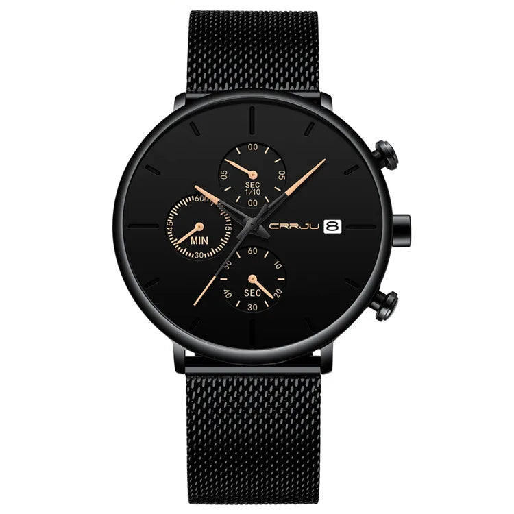 Relógio de Pulso Masculino Fashion com Pulseira Fina