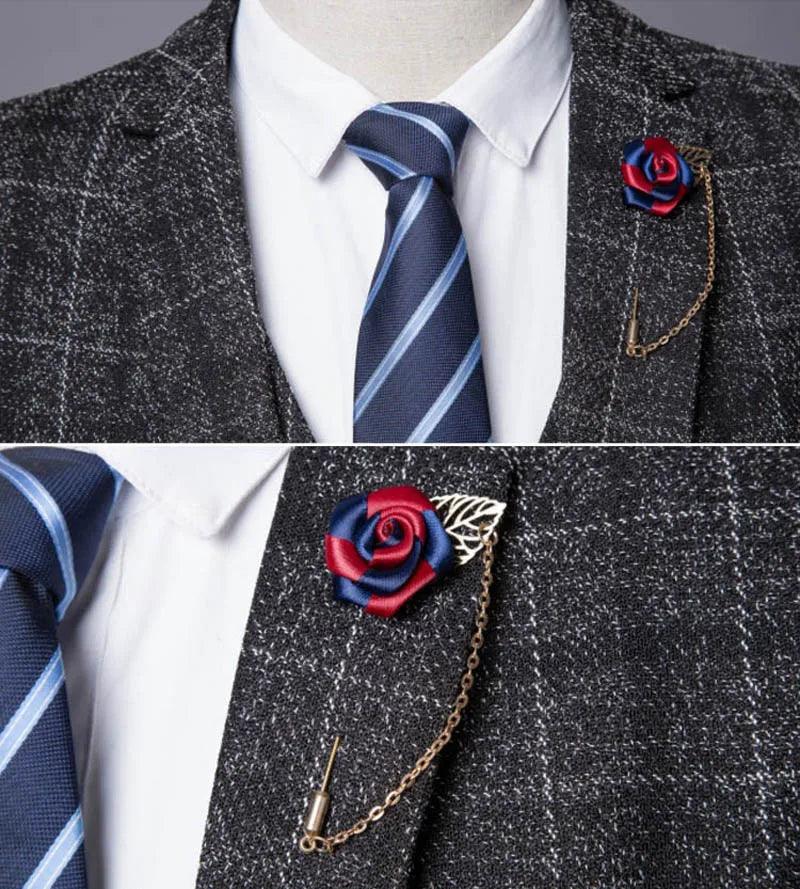 Terno Masculino Xadrez 3 Peças Estilo Britânico - Elegante e Confortável