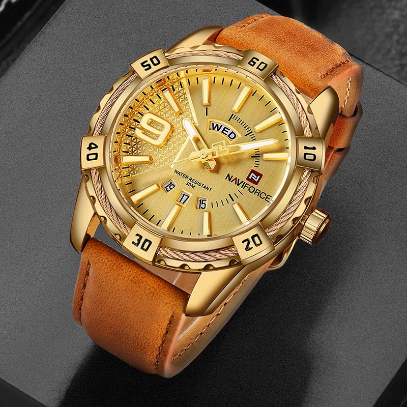 Relógio de Pulso Masculino de Luxo À Prova D'água